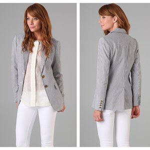 TORY BURCH Nigella Seersucker Striped Jacket {K13}